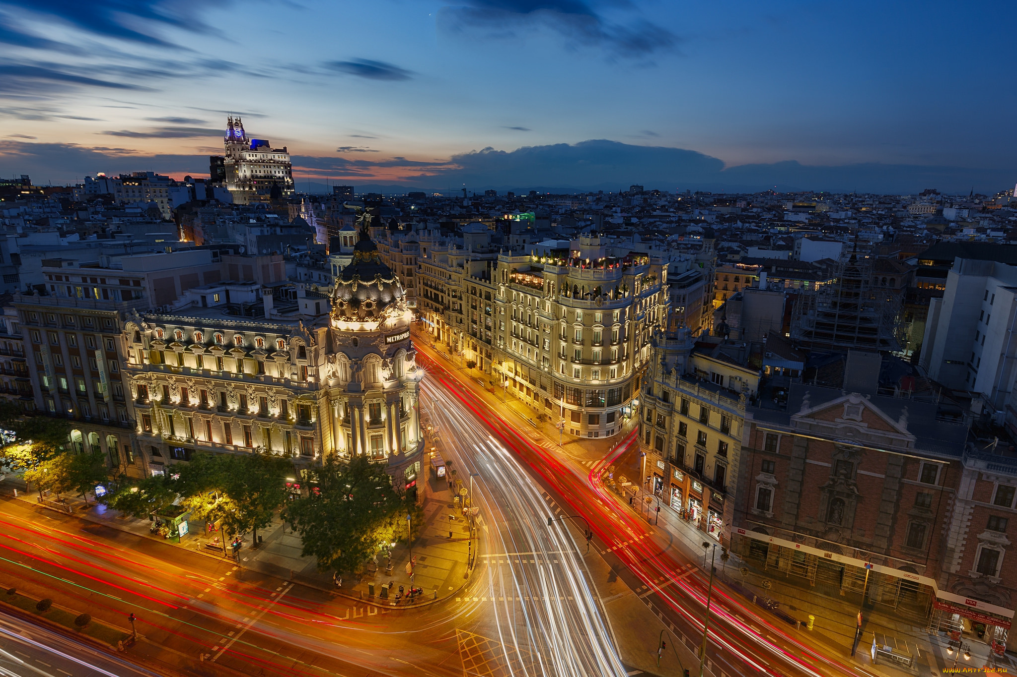 Испания столица Мадрид сверху